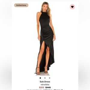 REVOLVE Retrofete Sab black evening gown size medium. Worn once and dry cleaned.